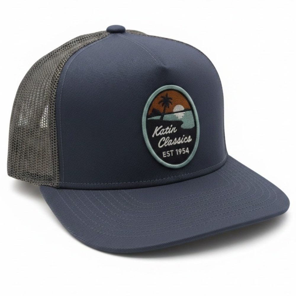 Katin Classics Logger Hat Blue Grey Mesh Trucker Snapback Cap SP24HTLOG-SBLU-O/S